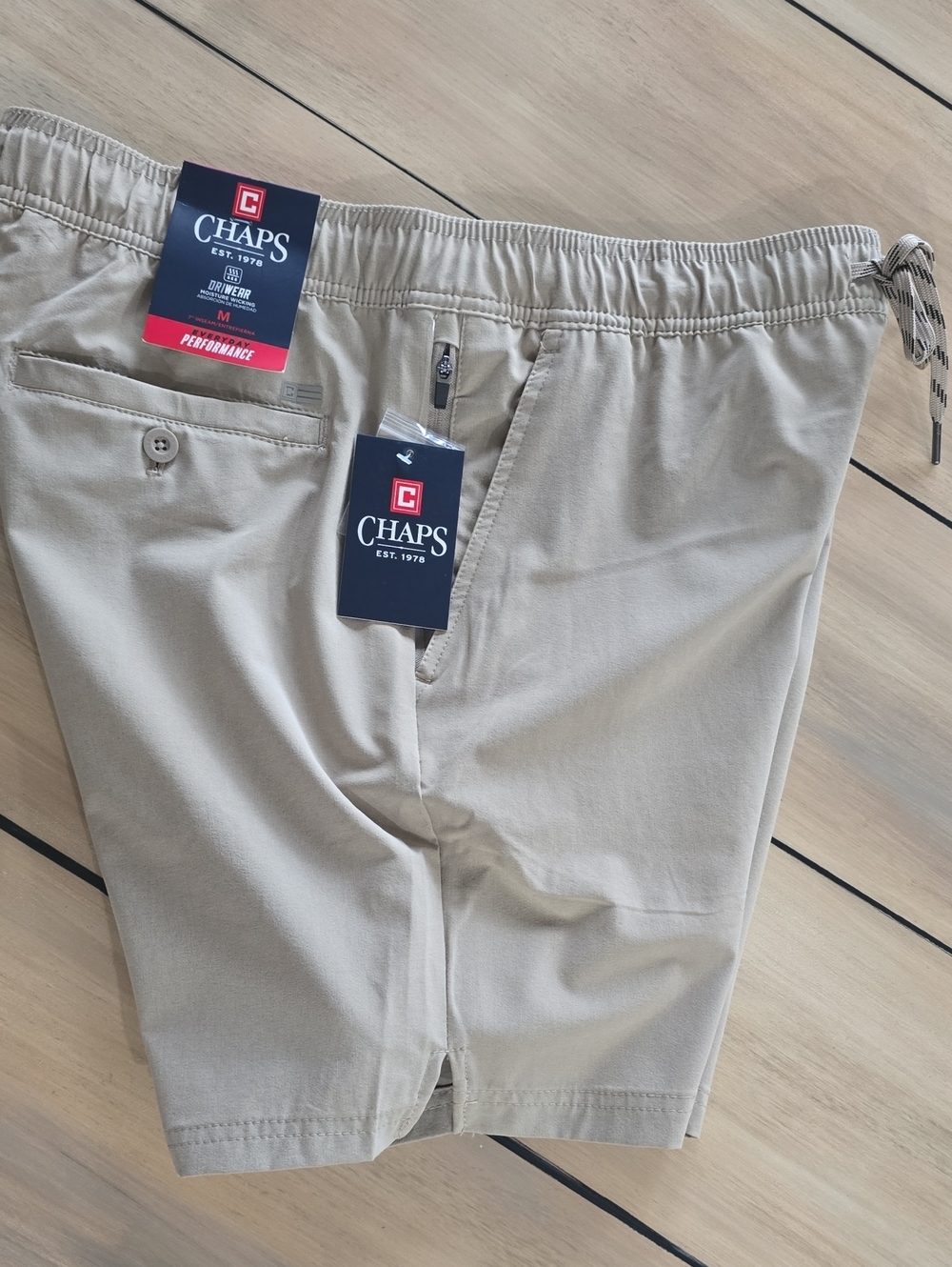 Chaps Men's Performance Drawstring Shorts - Khaki
